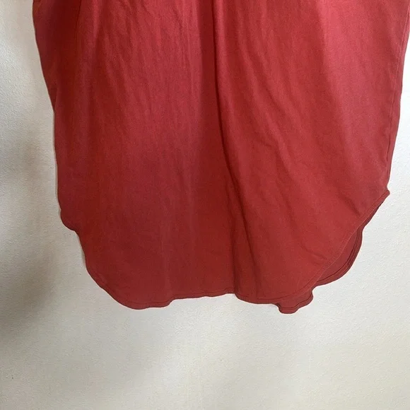 Free People Beach Dress With Pockets Womens Size Small Short Sleeve Burnt Orange - Picture 4 of 10